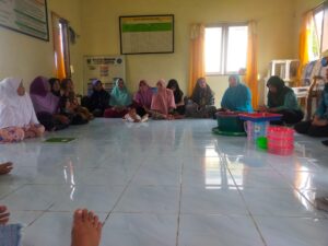 acara rutin PKK desa teluk buton setiap bulannya