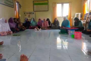 acara rutin PKK desa teluk buton setiap bulannya